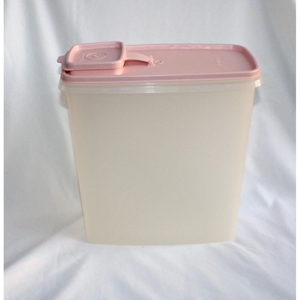 Tupperware Modular Mates Super Cereal Storer Container 20 Cup Pink Pour Flip Lid